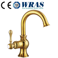 Solid brass golden taps for bathroom